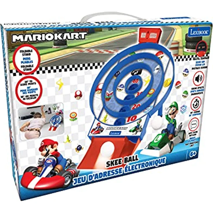 Lexibook Nintendo Mario Kart-Elektronisches Geschicklichkeitsspiel, Skee Ball, JG995NI, Medium – Bild 5