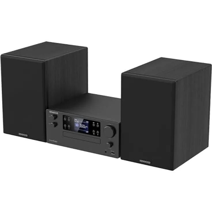 Kenwood M-9500S-B, Smart Micro Hi-Fi System mit Internetradio, DAB+, Bluetooth Audio-Streaming und 100 W RMS Leistung, Schwarz