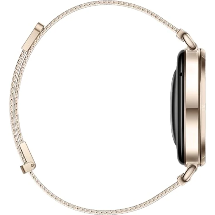 Huawei Watch GT 6, 41mm Smartwatch in Gold mit goldenem Armband – Bild 3