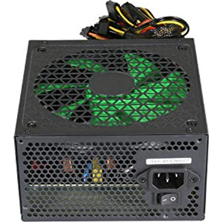 Evolveo FX 550 Source 550W ATX, 14 cm, grün, leise, 80+ – Bild 3