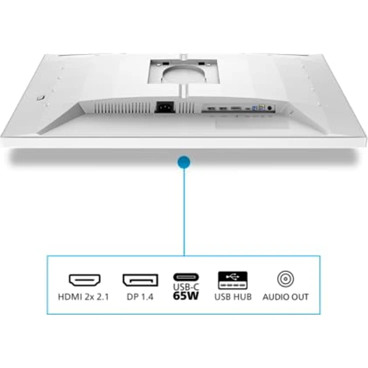 Philips Evnia 27M2N5901A, 27 Zoll UHD Gaming Monitor mit 160 Hz, 1 ms Reaktionszeit, G-Sync, HDR400, USB-C (65 W Power Delivery), schwarz grau – Bild 3