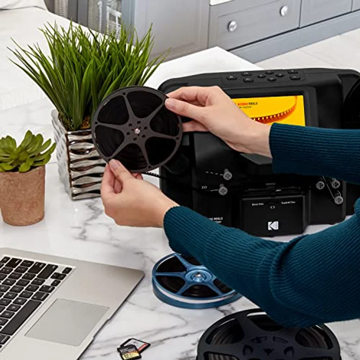 Kodak Reels Super 8 Films Digitizer Converter, 5-Zoll-HD-Bildschirm, digitale MP4-Videos, schwarz, bis 128 GB SD-Karte – Bild 7