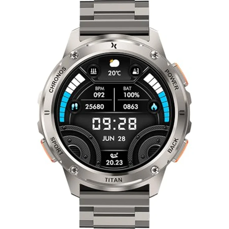 Maxcom SmartWatch FW110 Titan Chronos, 36mm AMOLED, IP69K, Anruffunktion, Cinzento – Bild 3