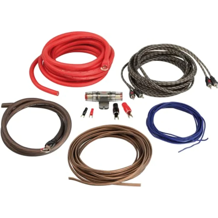 ACV Installations-Komplett-Set 20 mm², Audio-Kabel mit hoher Langlebigkeit in Schwarz – Bild 1