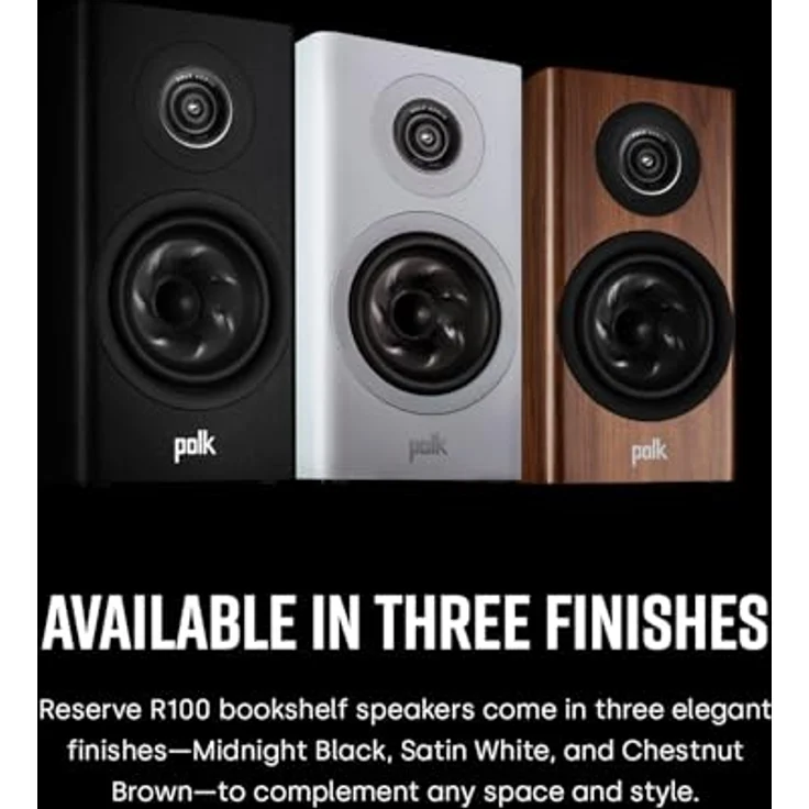 Polk R100WT Kompakt-Lautsprecher, schwarz – Bild 7