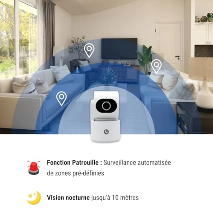 Konyks CAMINI CARE 2, Netzwerkkamera mit Wi-Fi, weiss – Bild 8