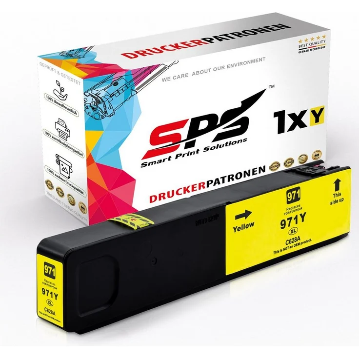 SPS 971XL Druckerpatrone Gelb, kompatibel für HP Officejet Pro X551, 120ml Nachfülltinte