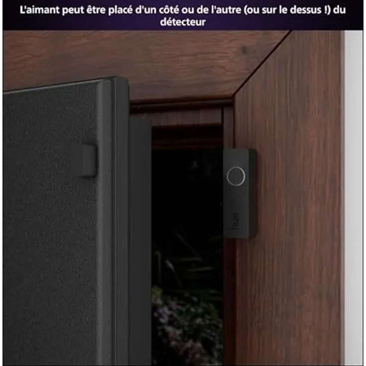 PHILIPS Hue Secure, Doppelpack Tür-/Fensterkontakt, Schwarz, Smarte Sensoren mit Echtzeitwarnungen und Lichtsteuerung – Bild 6