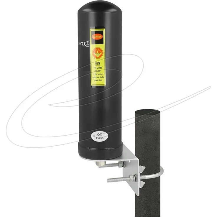 Delock WLAN-Antenne, 3-5 dBi, ungerichtet, Stangenbefestigung, außen, Wandmontage möglich