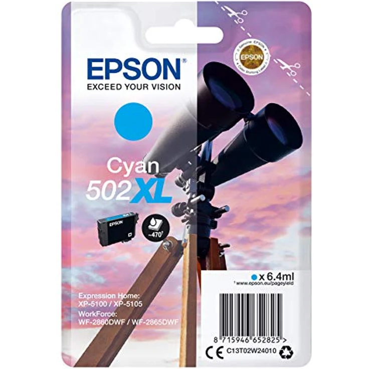 Epson Singlepack Cyan 502XL Ink SEC, C13T02W24020 – Bild 2