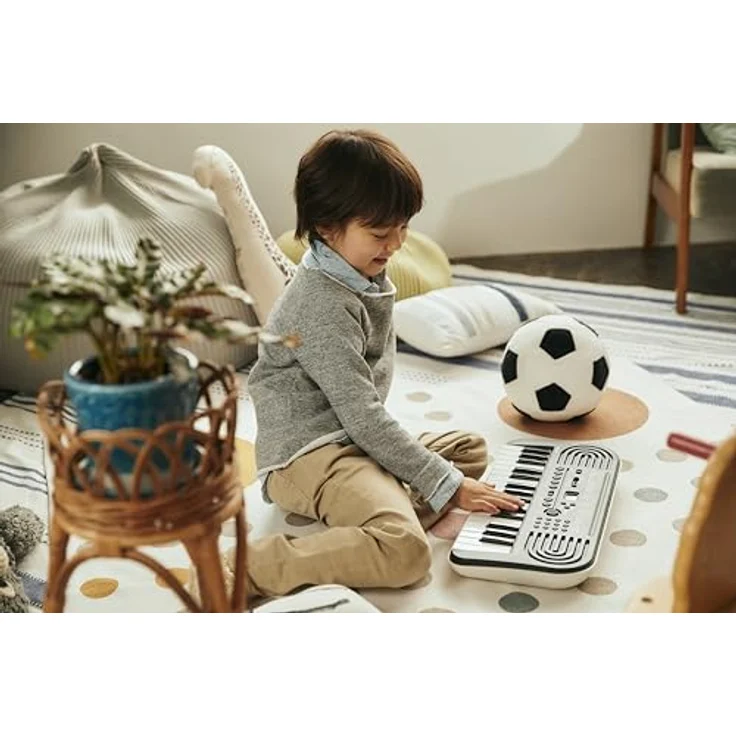 CASIO SA-51 Mini-Keyboard, vielseitig einsetzbares Home-Keyboard in schwarz/weiß mit Hall-Effekt und intuitiver Bedienung – Bild 5