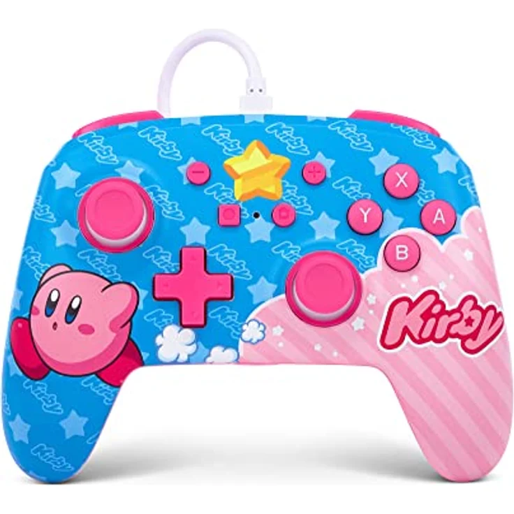 Verbesserter kabelgebundener Controller von PowerA für Nintendo Switch – Kirby – Bild 1