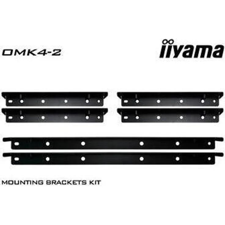 Iiyama OMK4-2, TV-Wandhalterung für Touchscreen mit 6 Halterungen, kompatibel mit 49-65 Zoll Displays