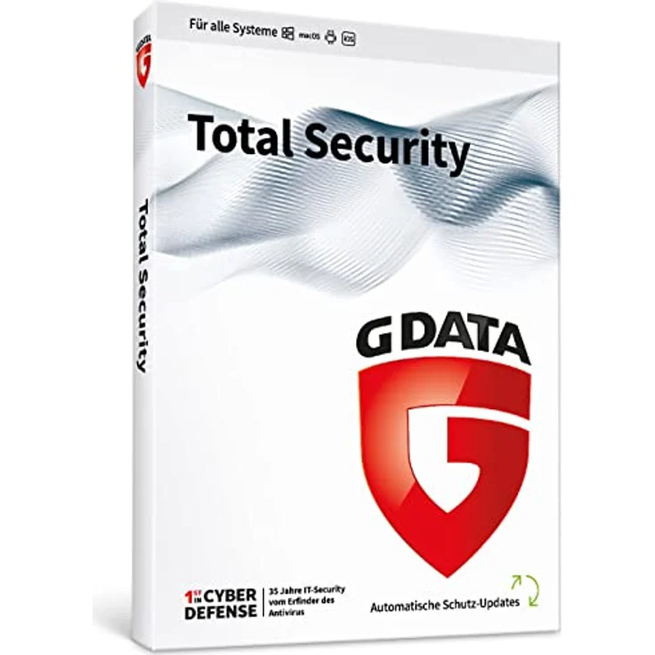 G DATA Total Security | 3 Geräte - 1 Jahr | Leerbox mit Registrierungskey - ohne Notfall-DVD