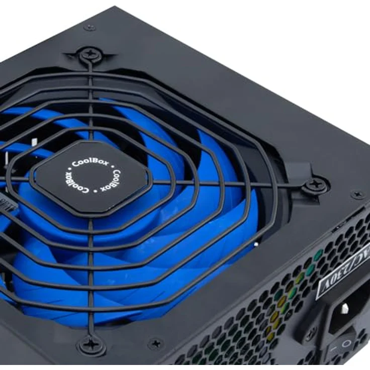 CoolBox CoolPower 750W, PC Netzteil mit 80 PLUS Bronze-Zertifizierung, aktiver Kühlung und vielseitigen Anschlussmöglichkeiten, Schwarz – Bild 3
