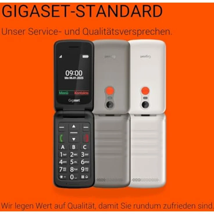 Gigaset GL595 2G Smartphone mit 2,8" TFT-Farb-Display, 0,3 MP Kamera, Single SIM, Titanfarben, versandkostenfrei – Bild 5