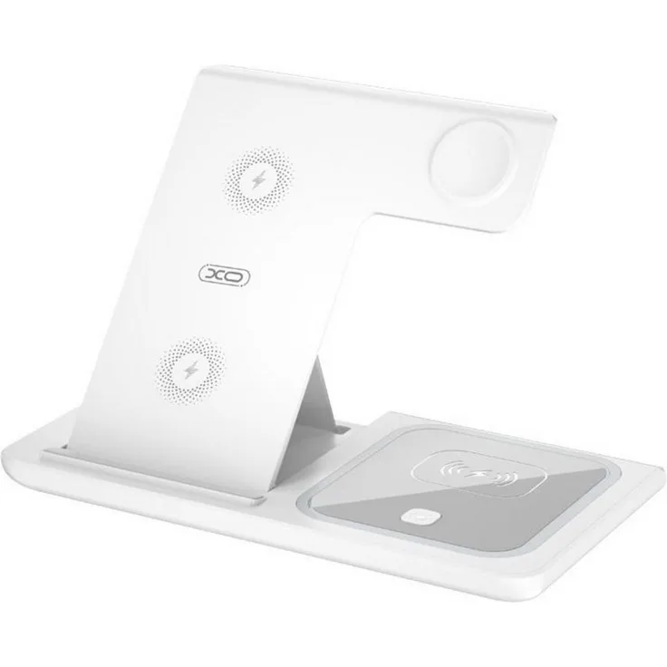 XO WX023, 3-in-1 Wireless Charger 15W mit Schnellladefunktion für Smartphones, Apple Watches und Airpods