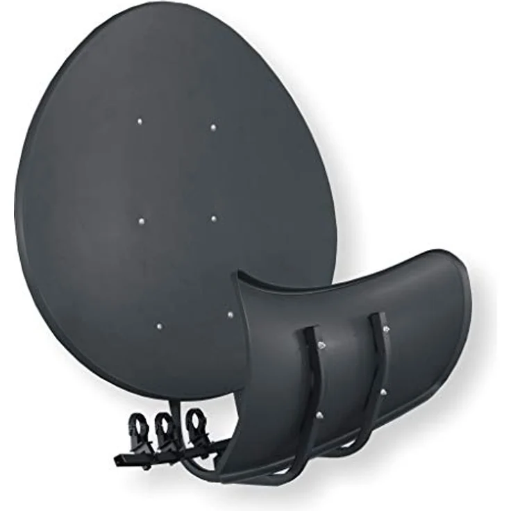 Wavefrontier Satspiegel Toroidal T90 P - Multifocus Antenne mit 5 LNB Halterungen, anthrazit – Bild 2