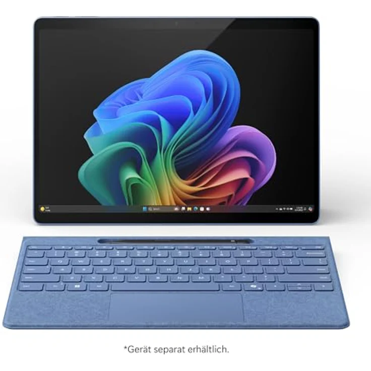 Microsoft Surface Pro Flex Keyboard mit Pen - blau, schnelles und präzises Tippen, Copilot auf Knopfdruck, kabellose Ladefunktion – Bild 3