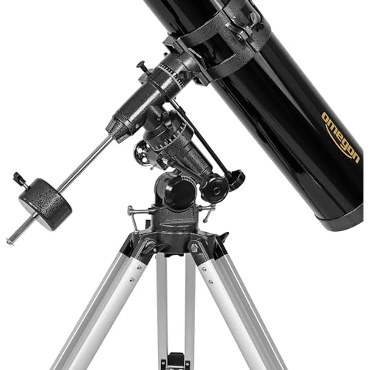 Omegon Teleskop N 126/920 EQ-3, Einsteiger-Teleskop mit lichtstarker Optik und Leuchtpunktsucher – Bild 5