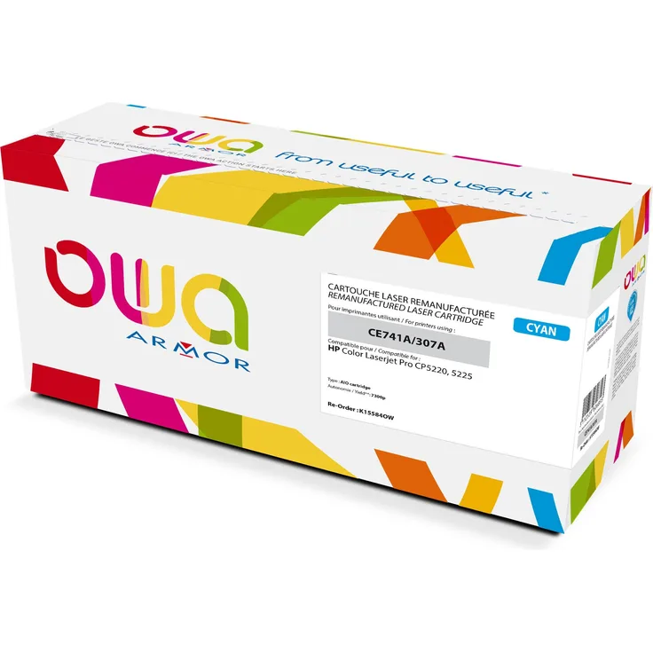 Armor OWA Tonerpatrone, Cyan, kompatibel und wiederaufbereitet, alternative zur HP C (C)