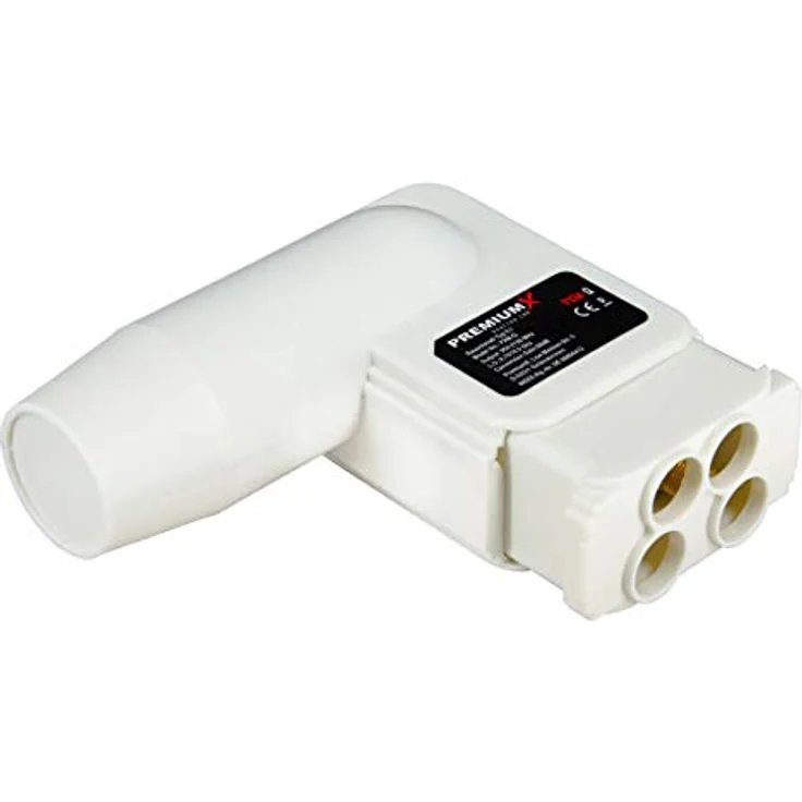 Premium X Multischalter Set 5/12, Multifeed Rocket Quattro LNB in Weiß, 12-fach SAT-Verteiler für DVB-S/S2, inkl. 32 F-Stecker – Bild 4