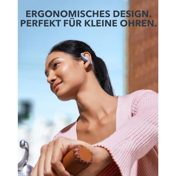 Soundcore Soundcore AeroFit True Wireless-Kopfhörer mit Mikrofon, offenes Ohr, Bluetooth - Cozy Blue – Bild 6