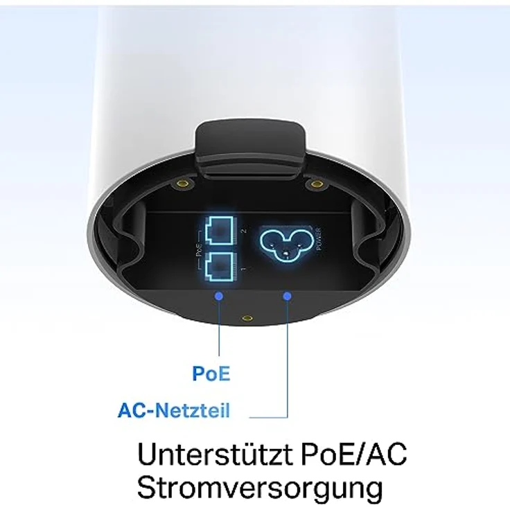 TP-Link Deco X50-Outdoor Wi-Fi 6 Mesh WLAN Set(1 Pack), AX3000 Dualband Router &Repeater (Reichweite bis zu 230m²,unterstützt 802.at PoE, ideal für den Außenbereich, WPA3) weiß – Bild 5