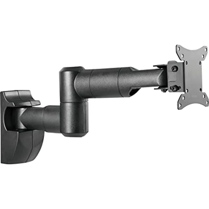 Deltaco ARM-0370 Monitorarm für 32" Monitore, max. Tragfähigkeit 30 kg, Schwarz, schwenkbar -90° bis 90°, neigbar -15° bis 15° – Bild 2