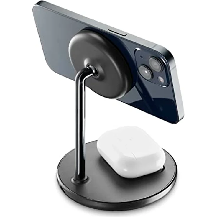 Cellularline | Mag Duo Wireless Charger 2 in 1 Wireless Charger für Apple Geräte – Bild 2