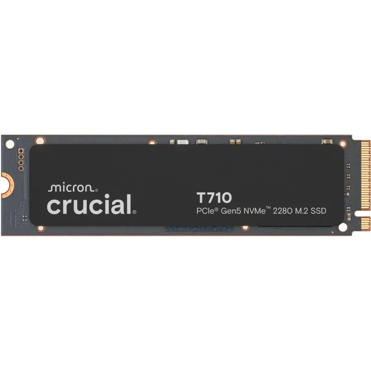 Crucial T710, 1TB M.2 2280 SSD mit PCIe Gen5 x4 NVMe, 14.900 MB/s Lesegeschwindigkeit, 13.700 MB/s Schreibgeschwindigkeit