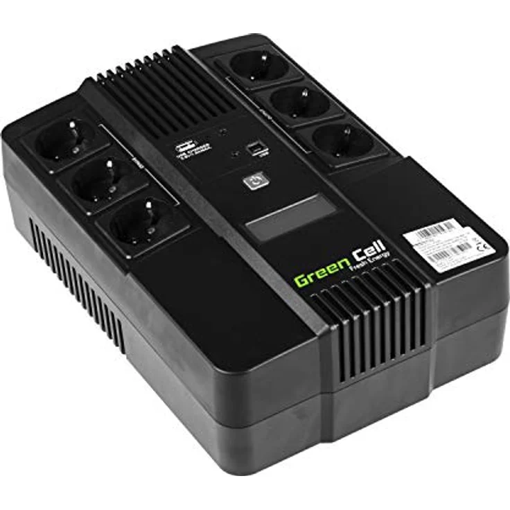 GREEN LL UPS-USV AiO (800VA-480W, 6x Schuko, AVR, LCD) – Bild 6