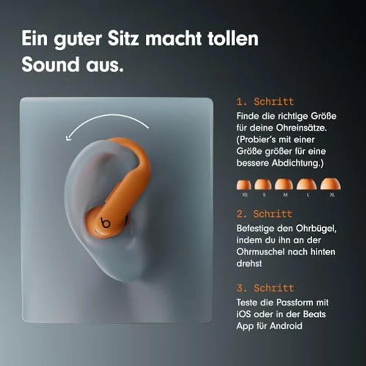 Beats Powerbeats Pro 2 Earbuds – Jet Black, kabellos, ANC, IPX4, 45h Akku, Bluetooth, Mikrofon, Sport-Kopfhörer – Bild 2