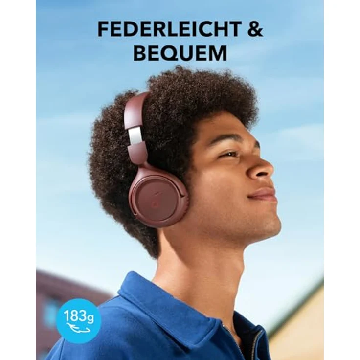 soundcore H30i Kabellose On-Ear Kopfhörer, Faltbares Design, Purer Bass, 70h Wiedergabe, Bluetooth 5.3, Leicht und bequem, App Steuerung, Multipoint-Verbindung – Bild 4