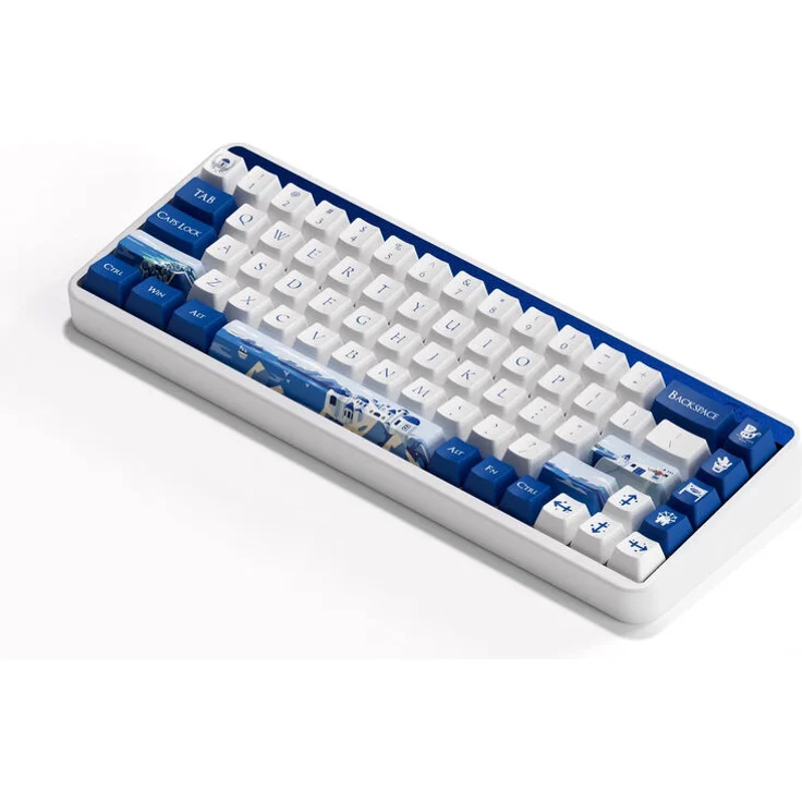Akko AKKO JIN 01 Santorin - 65%, Rosewood-Switches, ANSI, Gaming-Tastatur in Rosewood