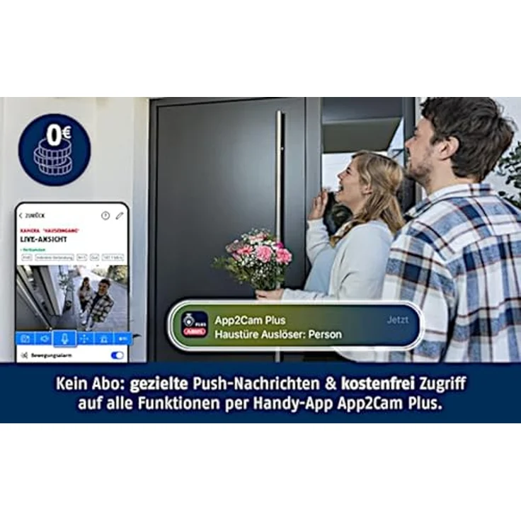 ABUS Überwachungskamera SmartLook Schwenken & Neigen mit WLAN (PPIC52520) - weiß - 4K Auflösung, Nachtsicht & Push-Benachrichtigung – Bild 2