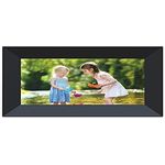 Denver PFF726 Digitaler Bilderrahmen WiFi 7 Zoll, Elektronischer Bilderrahmen 16GB mit FRAMEO App, IPS Touchscreen, Auto-Rotate, Micro SD Slot, Schwarz