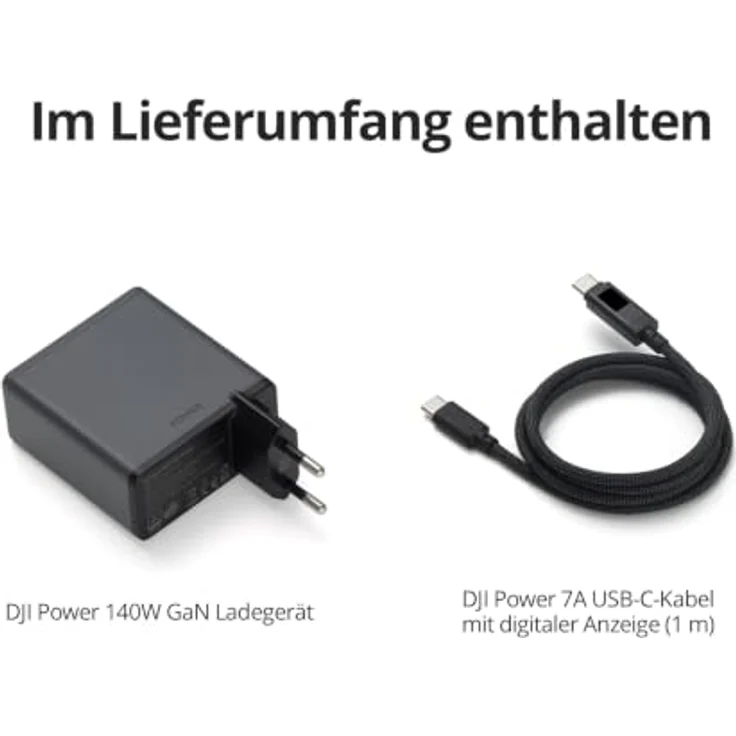 DJI Power 140W GaN Ladegerät (EU) Kombo, Grau, kompakt mit intelligenter Temperaturregelung und dynamischer Leistungsverteilung – Bild 8