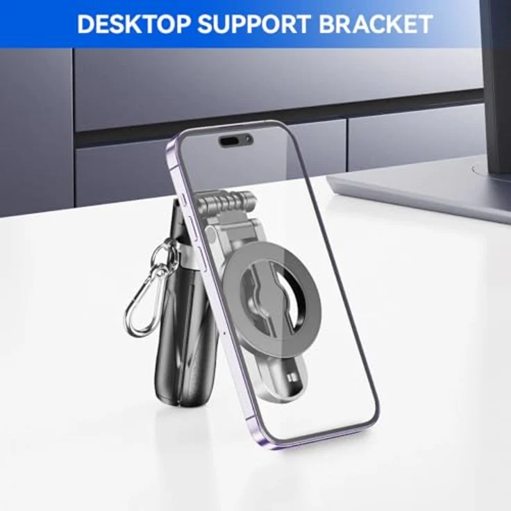 xO SS22, Bluetooth Selfie Stick mit Tripod und magnetischem Halter, kompakt schwarz – Bild 7