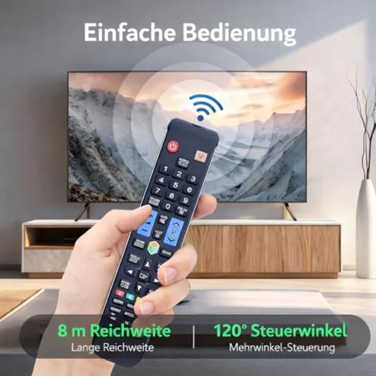 Mycotech Fernbedienung für Samsung Smart TV AA59-00638A, sofort einsatzbereit, ergonomisches Design, stabile Signalübertragung – Bild 7