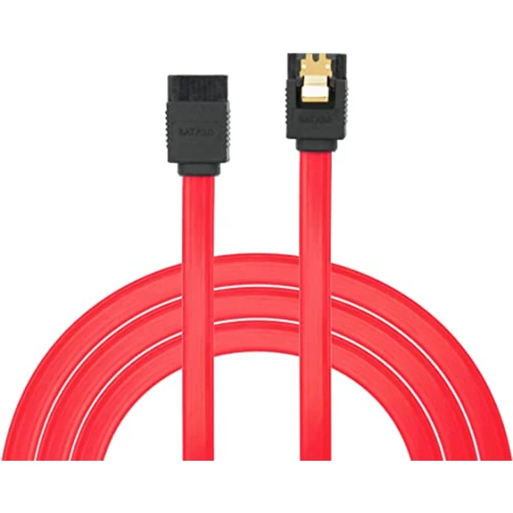 BIGtec BIG1895 0,5m HDD S-ATA Kabel rot gerade/gerade Kontakte vergoldet – Bild 7
