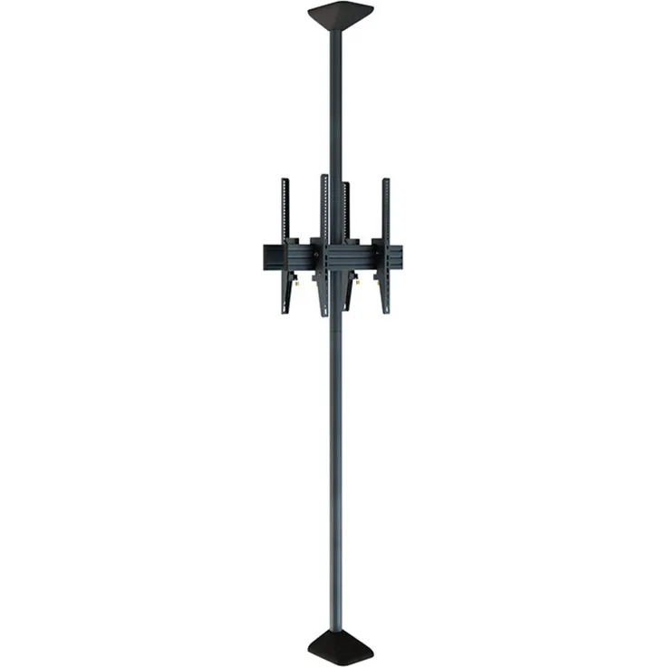 Hagor CPS Floor-Ceiling Back-2-Back, Beamer-Halterung für 2 Displays bis 65 Zoll, schwarz, Höhenverstellbar, 20° neigbar, 360° schwenkbar