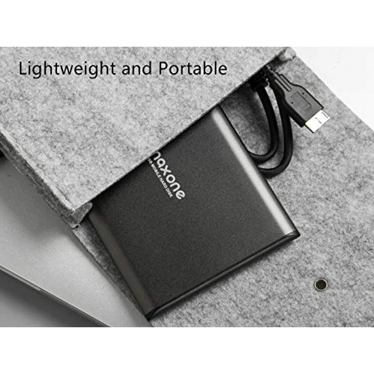 Maxone 6,3 cm /2.5 Zoll Tragbare externe Festplatte schwarz USB 3.0 (1TB, Charcoal) – Bild 3