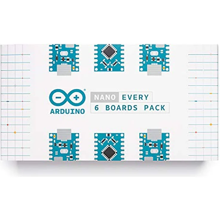 Arduino Nano Every 6er-Pack Mikrocontroller 5V, ATMega4809, 48KB Flash Speicher, kompaktes Design 45x18mm – Bild 2