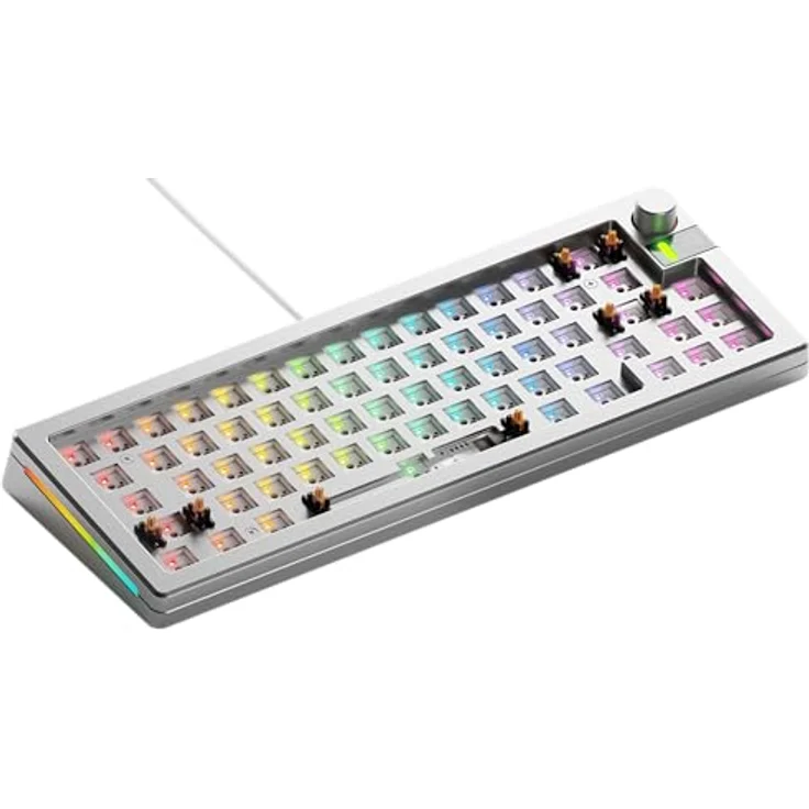 Glorious PC Gaming Race Gmmk 3 Pro 65% Barebone Gaming-Tastatur, CNC-aluminiumgehäuse, Hot-Swap mechanische Switches, RGB-Beleuchtung, ANSI Layout – Bild 1