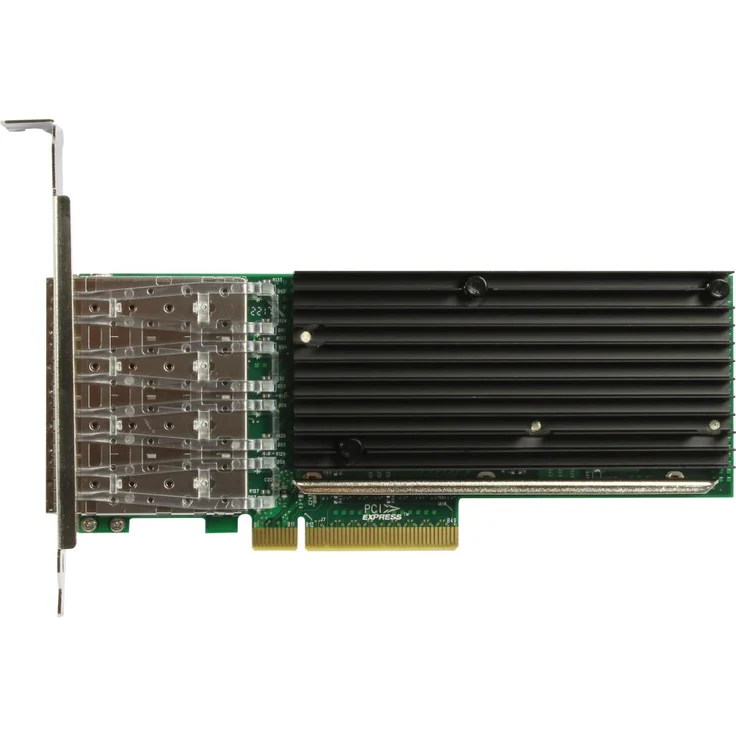 Allnet PCIe 10G x8 Quad SFP+ Fiber NIC Server Adapter, Netzwerkkarte mit 10 Gbit/s Geschwindigkeit