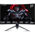 LC-POWER Curved Gaming Monitor 27 Zoll 165Hz 1ms HDR, Full HD 1080P, AMD Freesync, G SYNC Compatible, VESA, LC-M27-FHD-165-C-V3 - Schwarz
