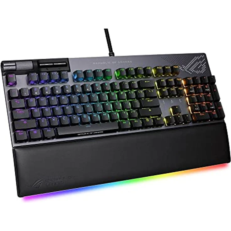 ASUS Rog Strix Flare II Animate Keyboard USB QWERTY Us, 90MP02E6-BKUA01 in Schwarz – Bild 1