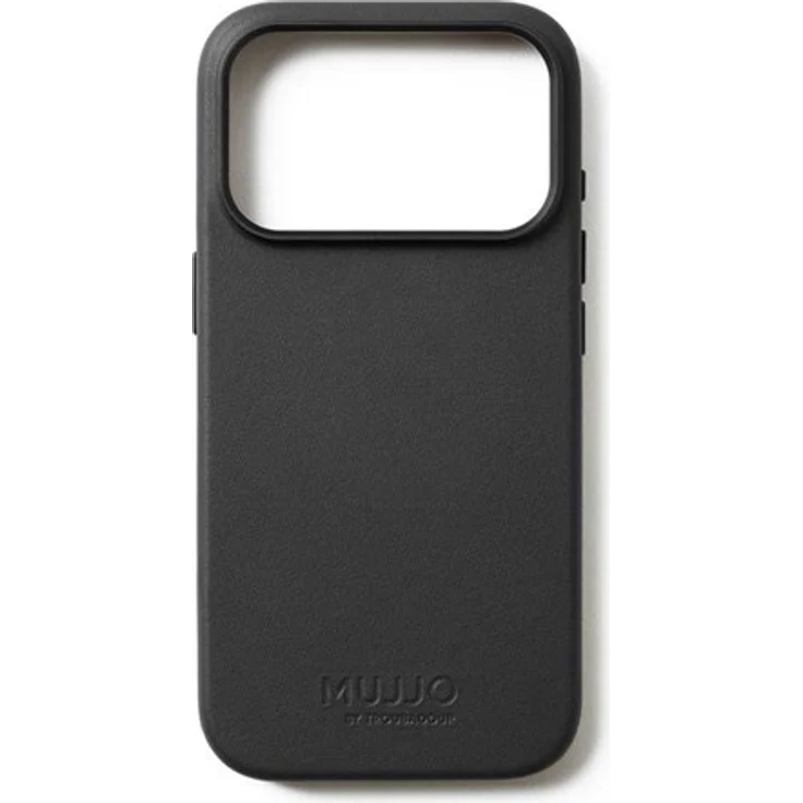 Mujjo Leather Case für iPhone 17 Pro - Hochwertiges Velore-Leder, MagSafe-kompatibel, schwarz – Bild 8