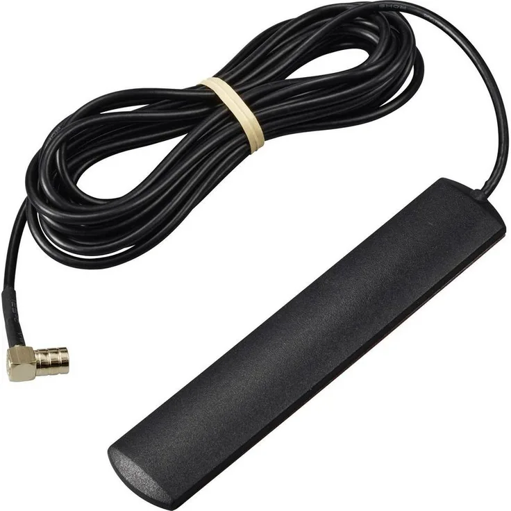 Renkforce passive DAB+ Antenne, selbstklebend mit 300 cm Kabellänge und SMA-Winkelstecker